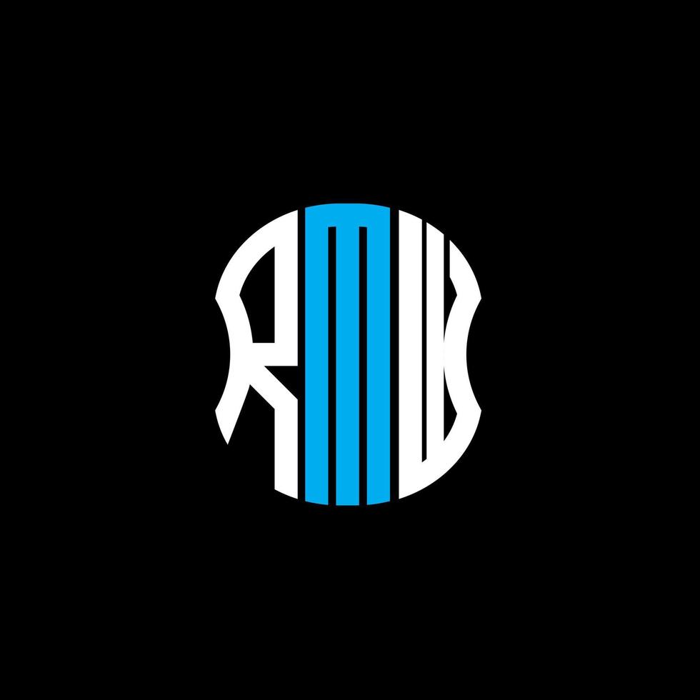 rmw brief logo abstraktes kreatives design. rmw einzigartiges Design vektor