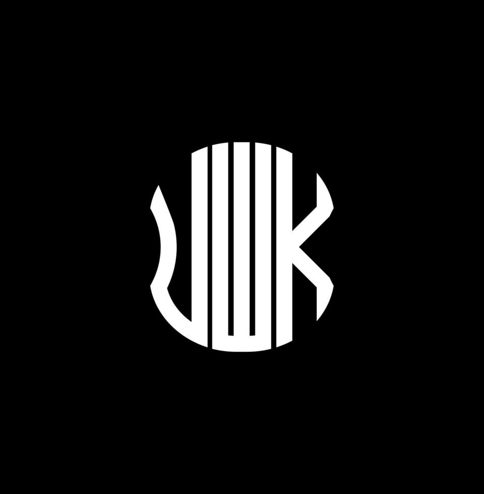 uwk Brief Logo abstraktes kreatives Design. uwk einzigartiges Design vektor