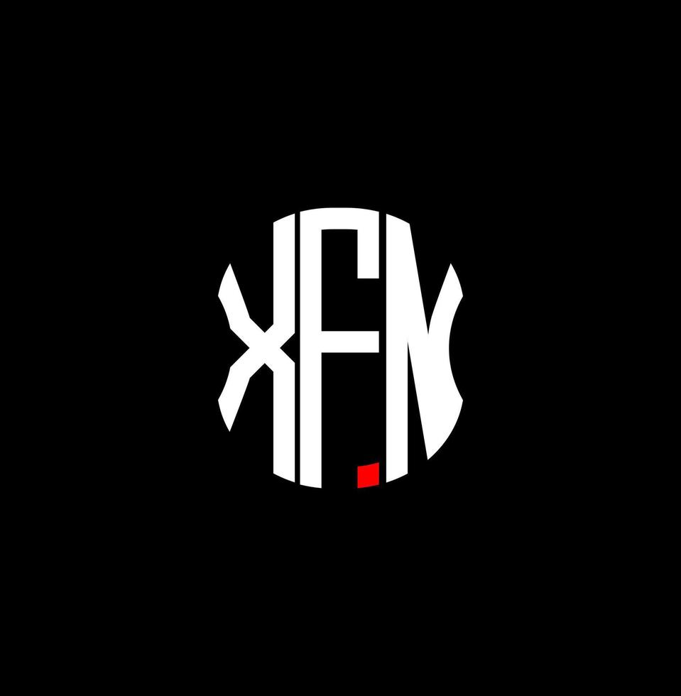 xfm brev logotyp abstrakt kreativ design. xfm unik design vektor