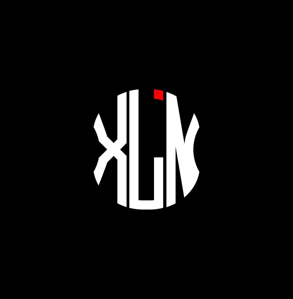 xln brev logotyp abstrakt kreativ design. xln unik design vektor