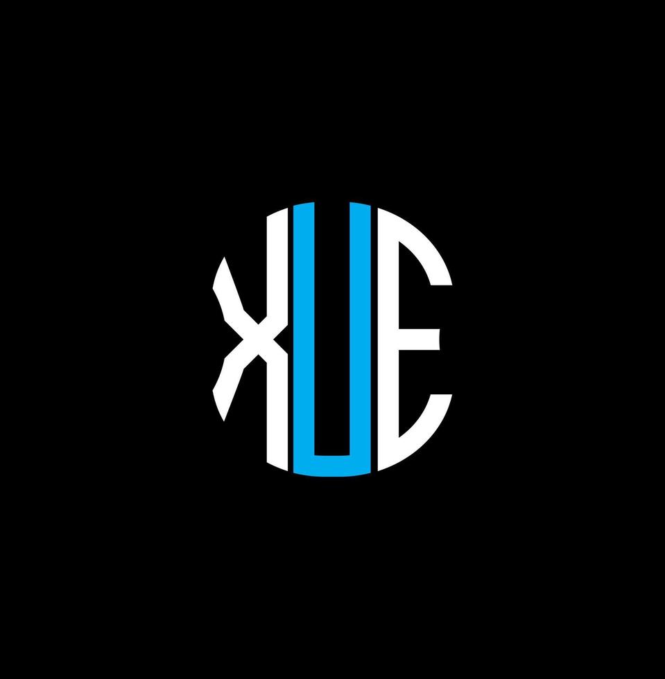 xue Brief Logo abstraktes kreatives Design. xue einzigartiges Design vektor