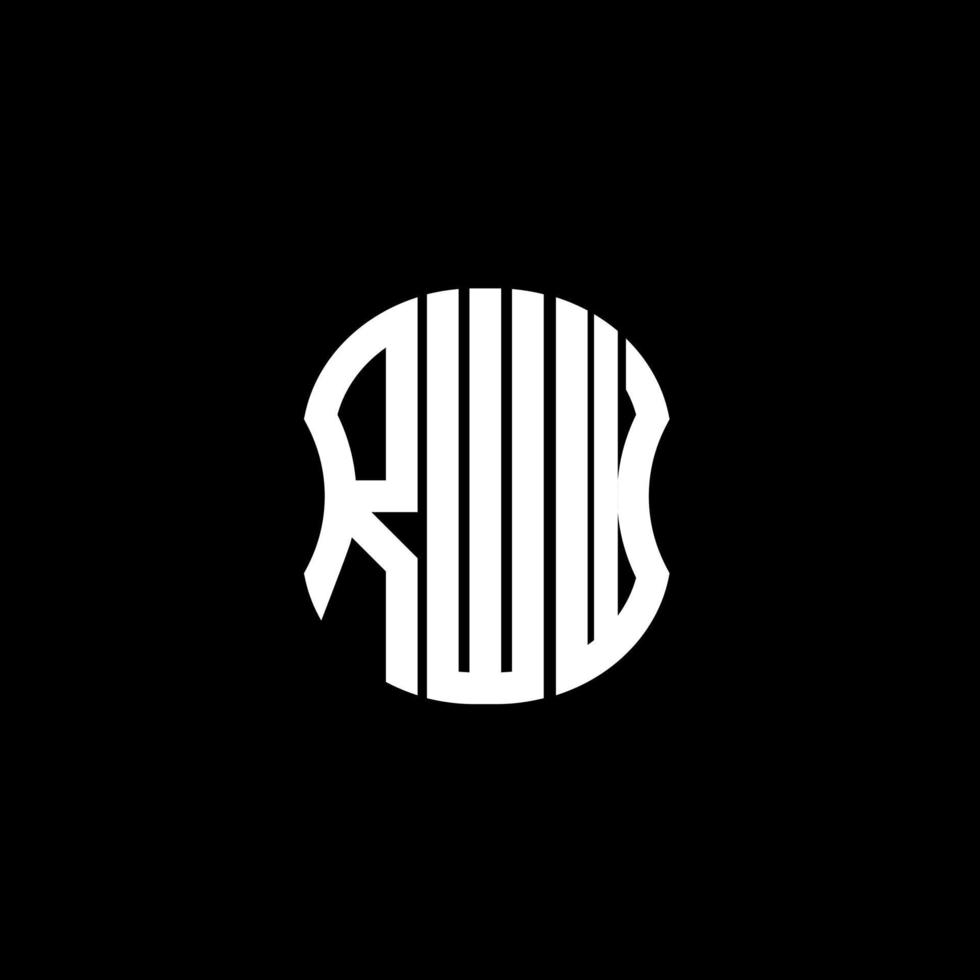 rww brief logo abstraktes kreatives design. rww einzigartiges Design vektor