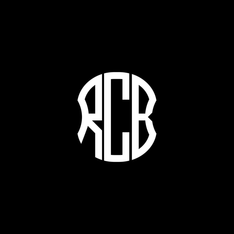 rcb brief logo abstraktes kreatives design. rcb einzigartiges Design vektor
