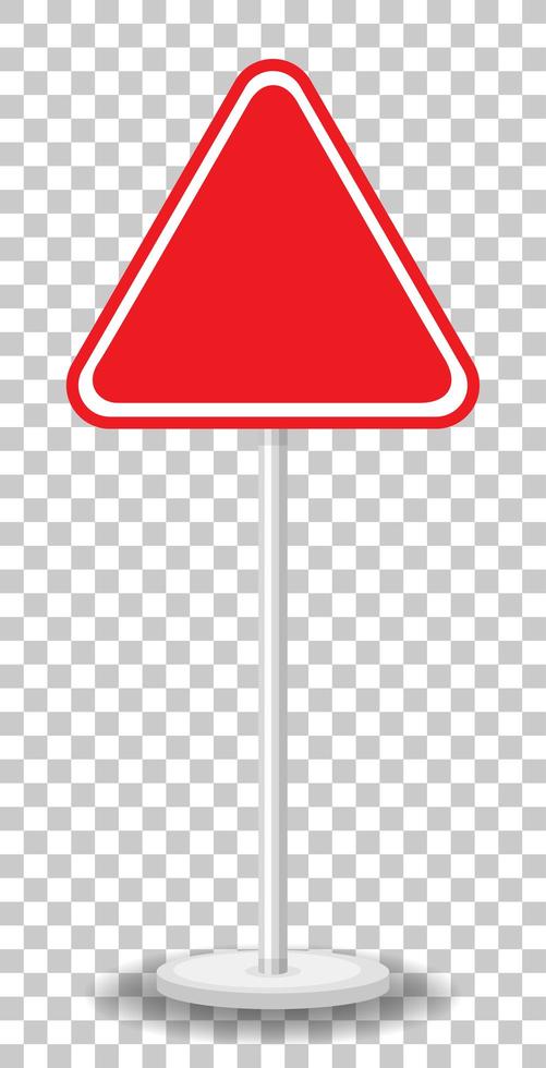 leeres rotes Verkehrszeichen isoliert vektor