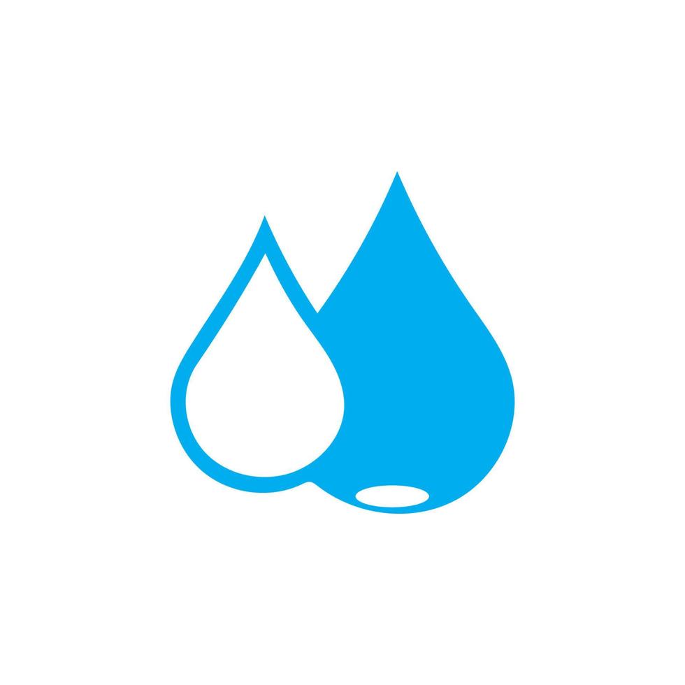 Wassertropfen-Logo-Schablonenvektor vektor