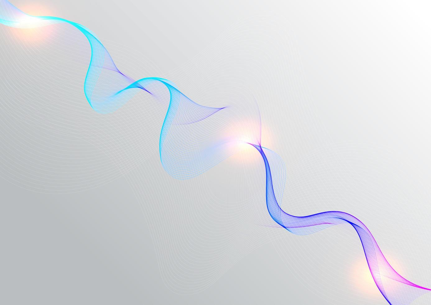 abstrakte blaue und lila Linienschablone vektor