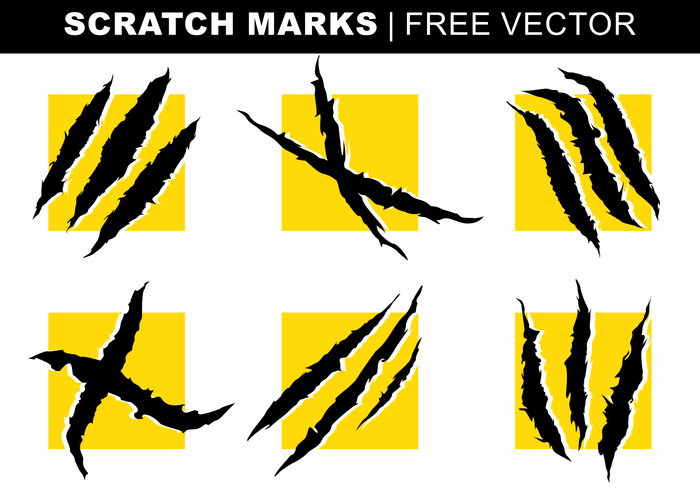 Scratch Marks Gratis Vector