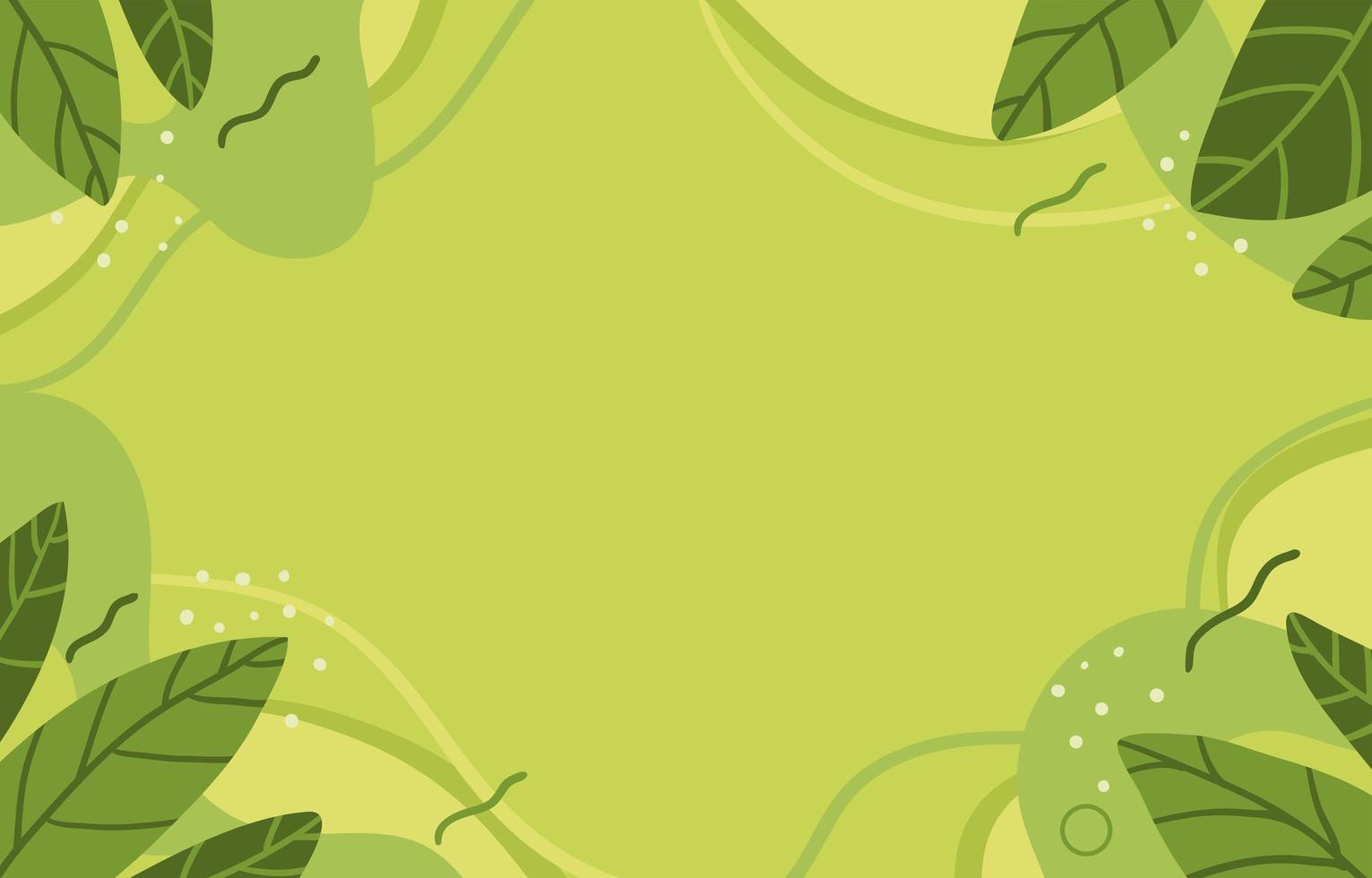 grüner Blätter abstrakter Hintergrund vektor