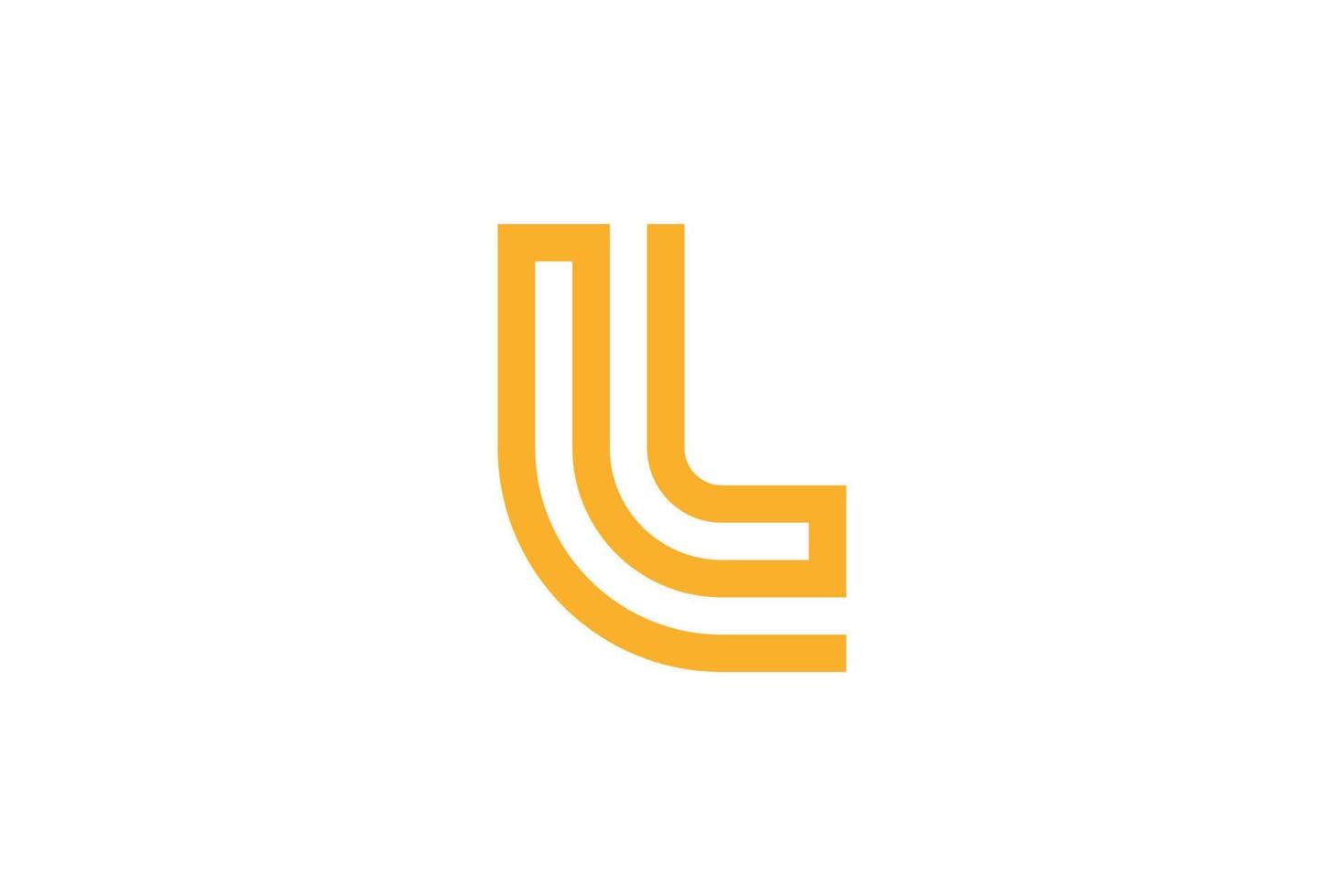 Premium-Buchstabe l-Logo vektor