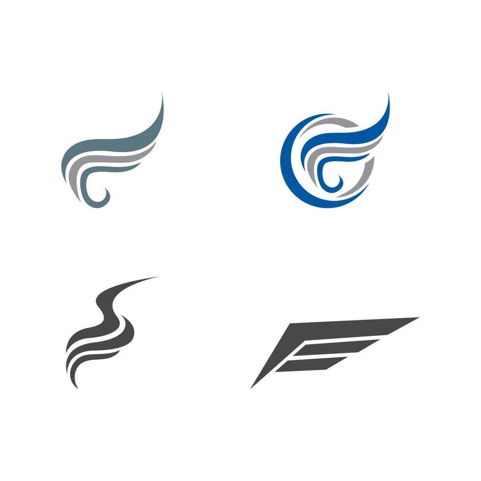Flügel-Logo-Symbol für einen Profi vektor