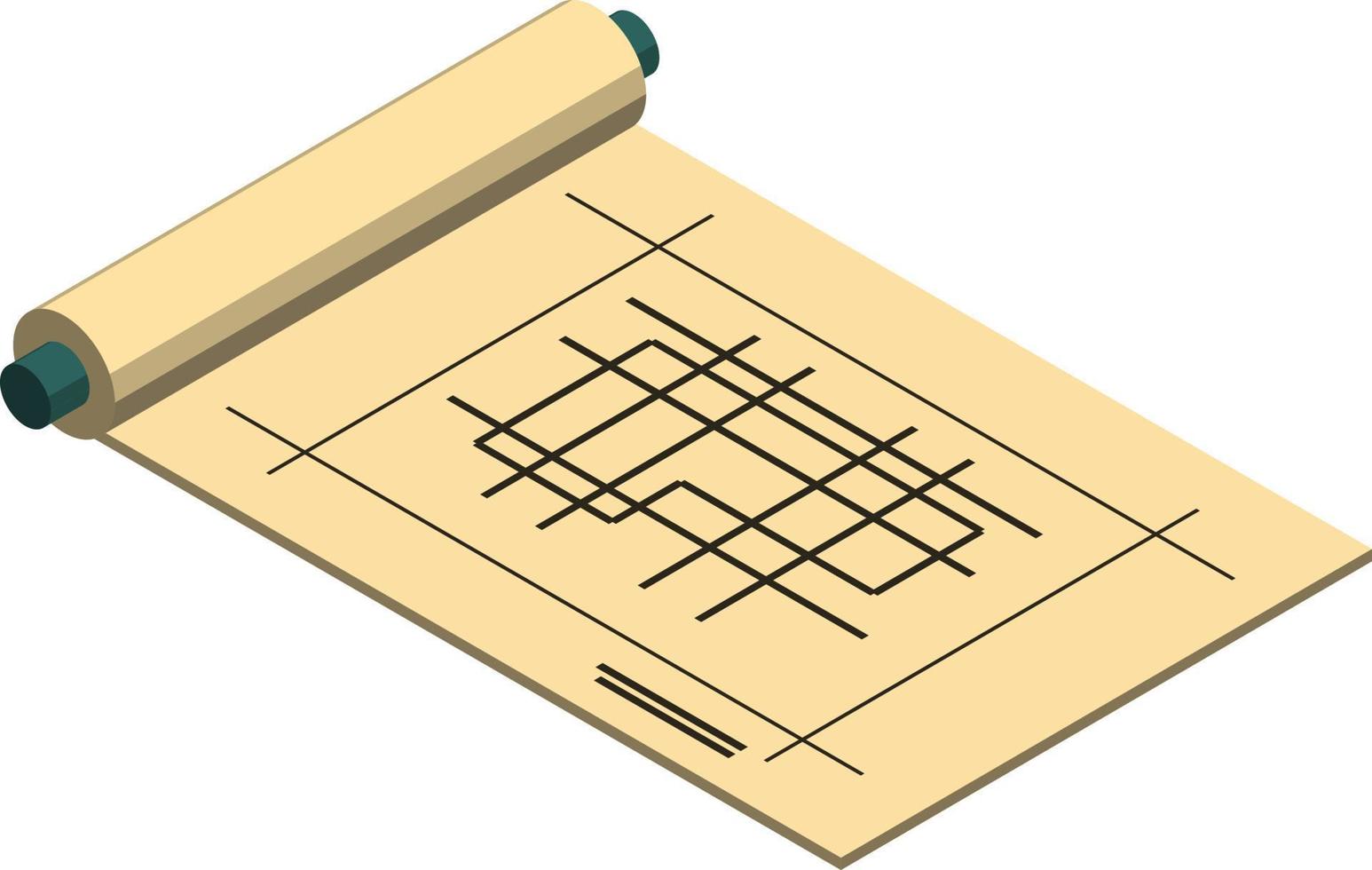 hausbauplanillustration im isometrischen stil 3d vektor