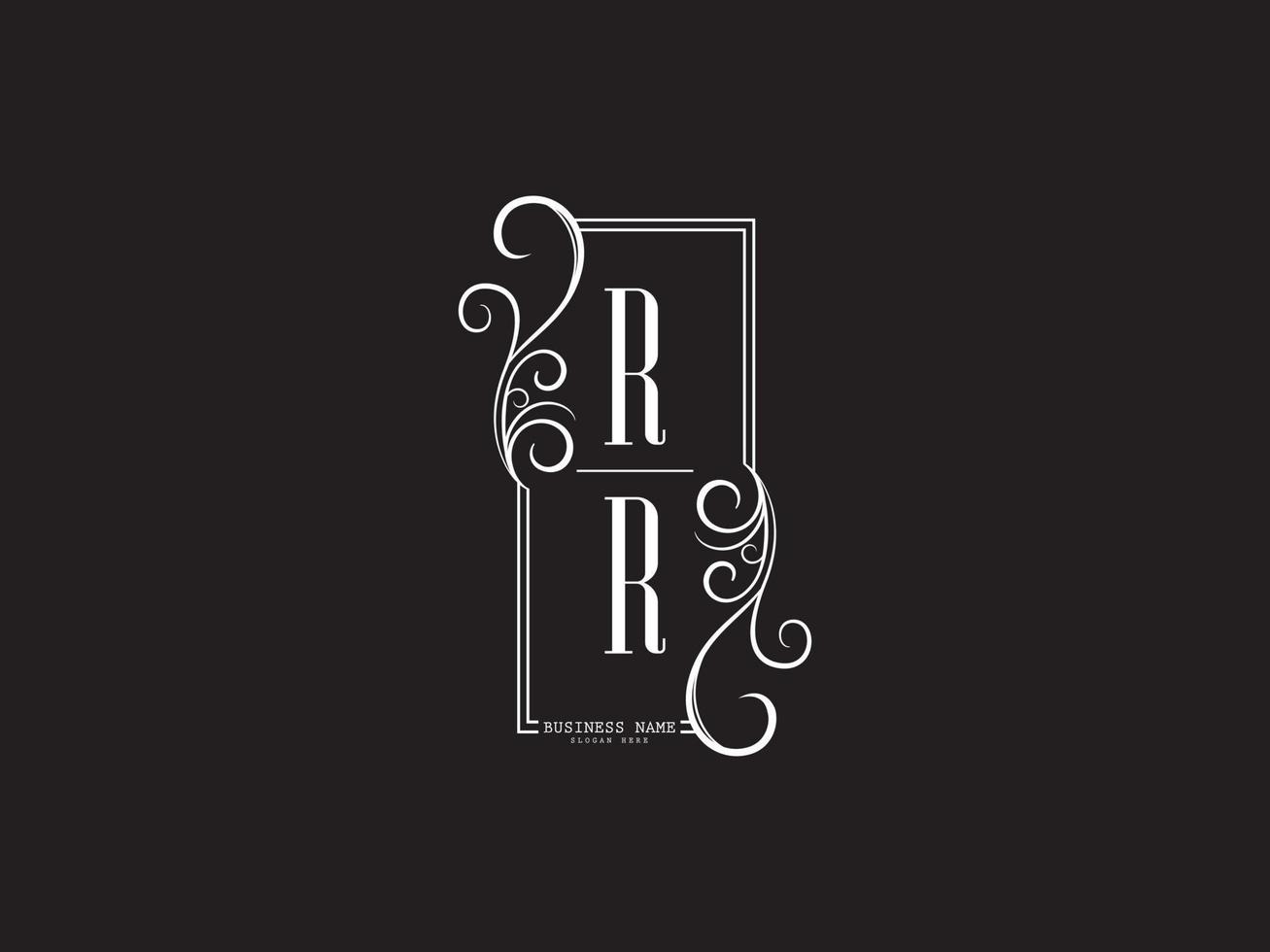 monogram rr r r lyx logotyp brev vektor ikon design