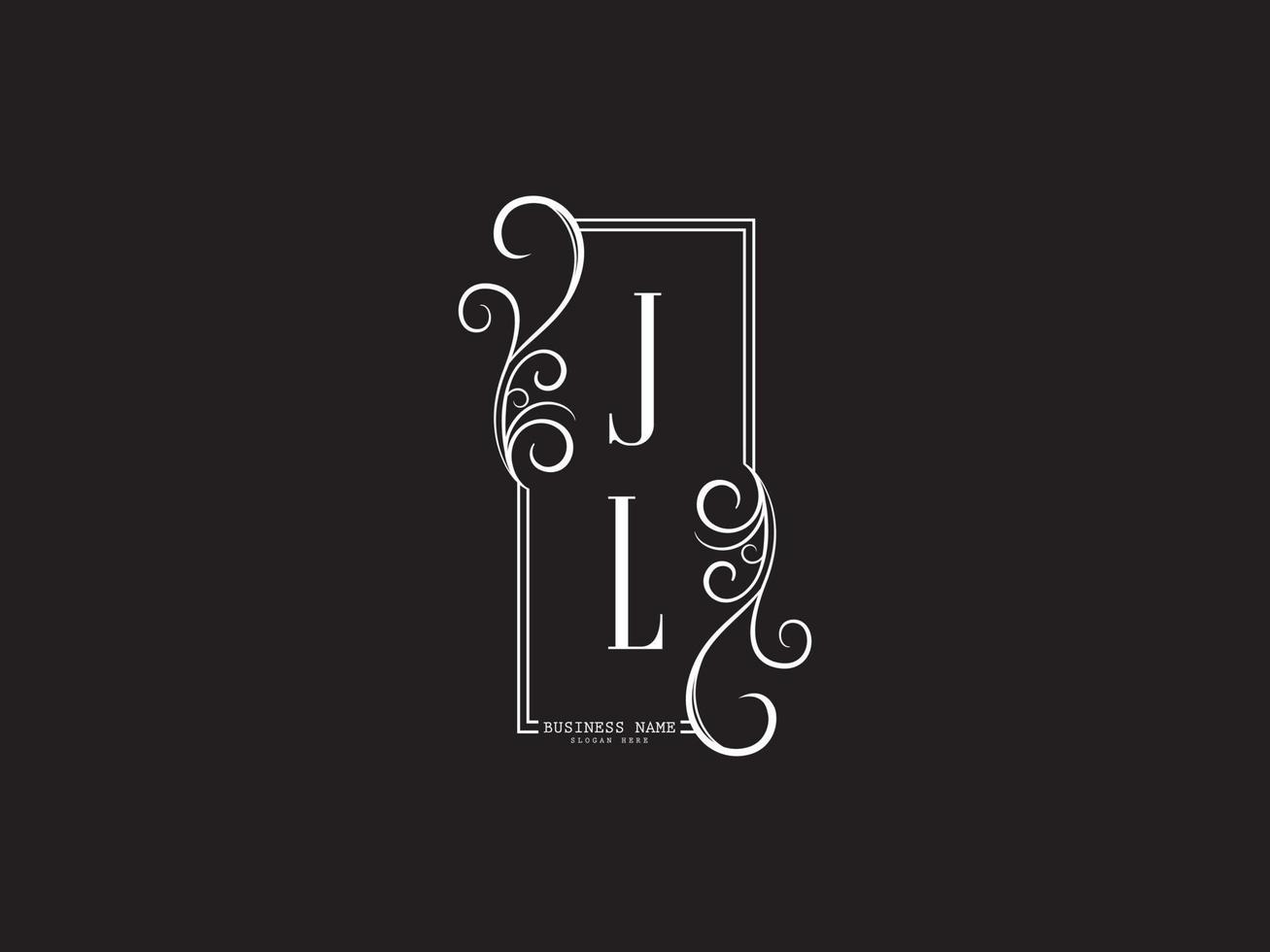 Initialen jl lj Logo-Symbol, kreatives jl Luxus-Buchstaben-Logo-Bilddesign vektor