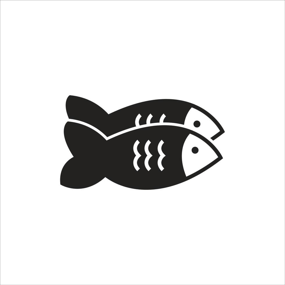 Symbol für Fisch, Essen und Trinken. Vektordesign für Websites und Apps. vektor