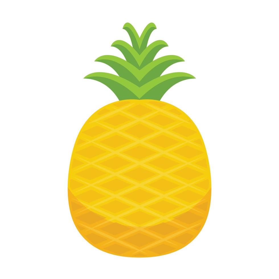 ananas vektor. ananas på vit bakgrund. symbol. logotyp design. vektor