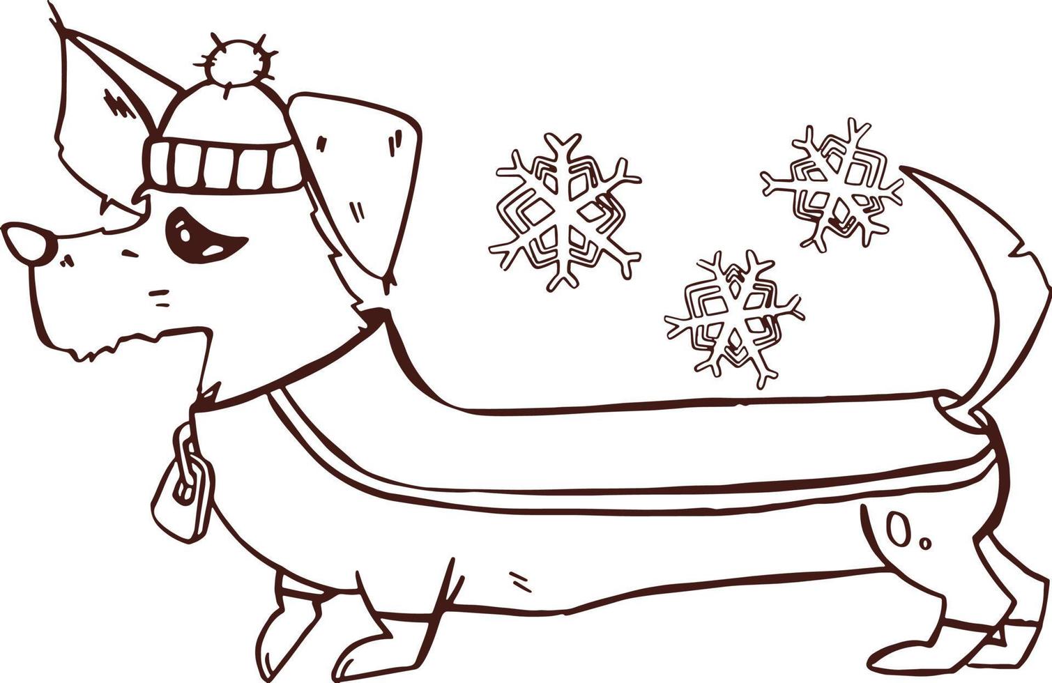söt tecknad serie vektor valp hund illustration djur-