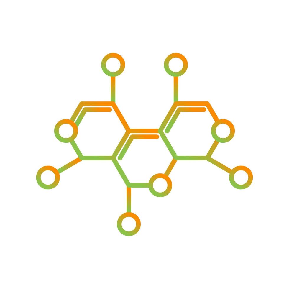molekyl strukturera vektor ikon