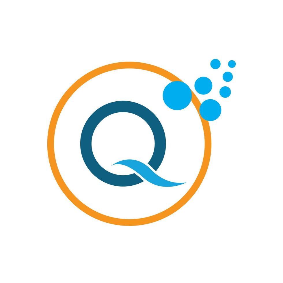Buchstabe q Business Corporate abstrakte Einheit Vektor-Logo-Design-Vorlage vektor
