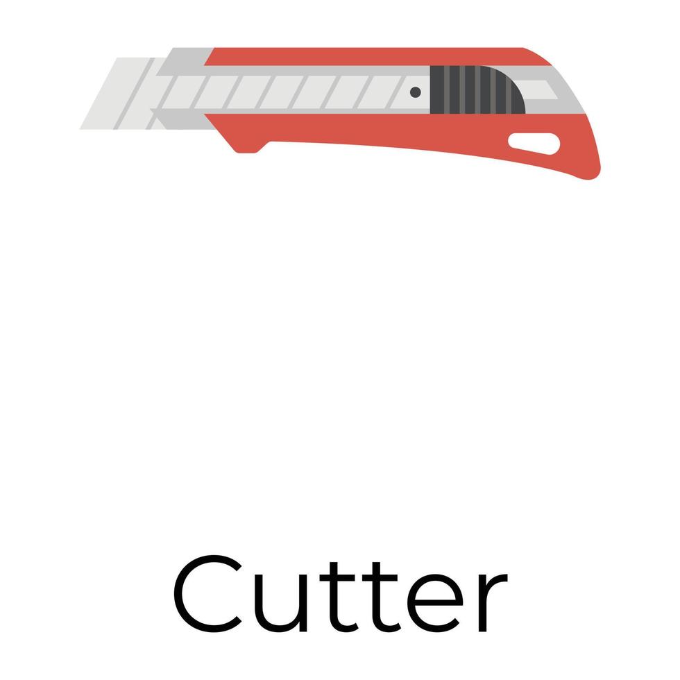 trendige Cutter-Konzepte vektor