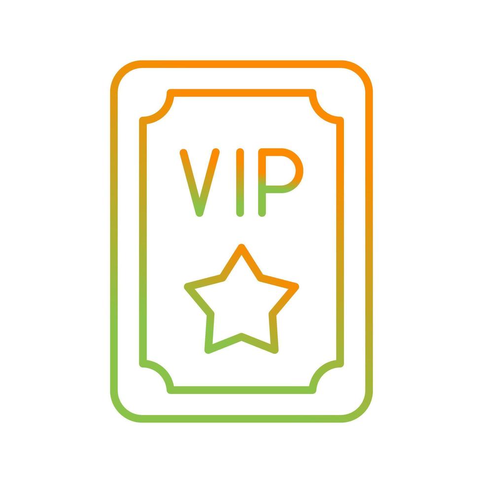 VIP-Pass-Vektor-Symbol vektor