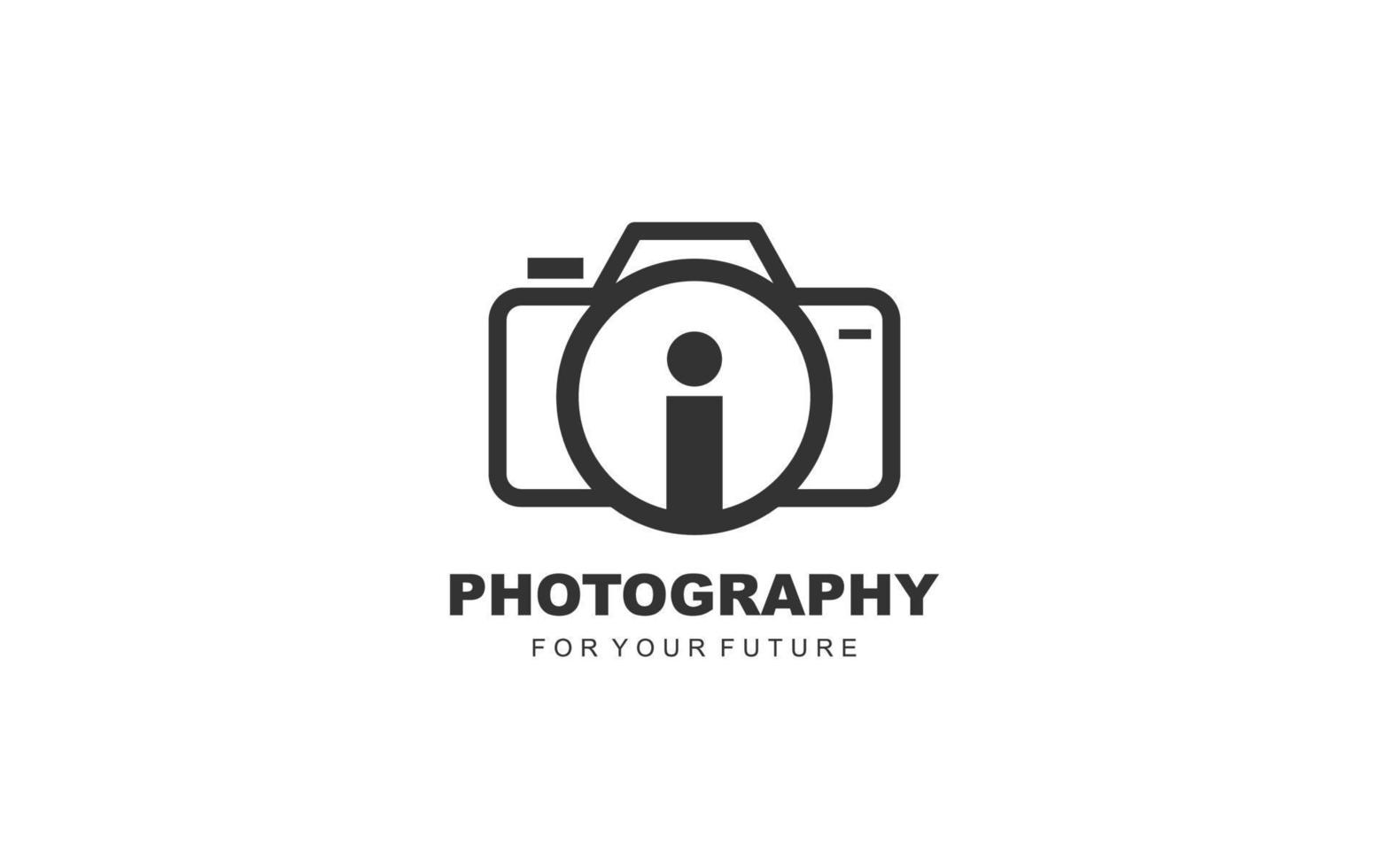 jag logotyp fotografi för branding företag. kamera mall vektor illustration för din varumärke.
