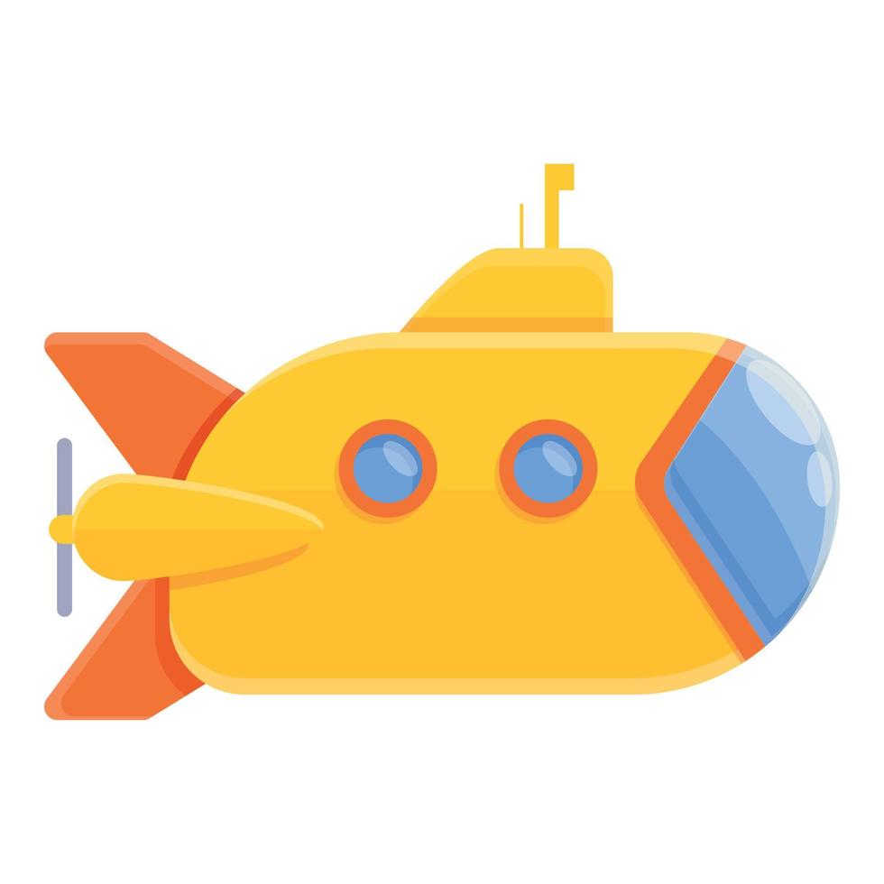 Ocean Bathyscaphe-Symbol, Cartoon-Stil vektor