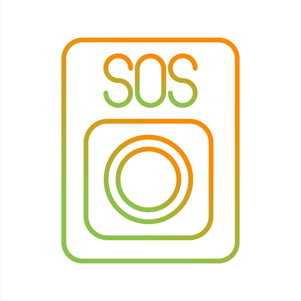 SOS-Vektorsymbol vektor