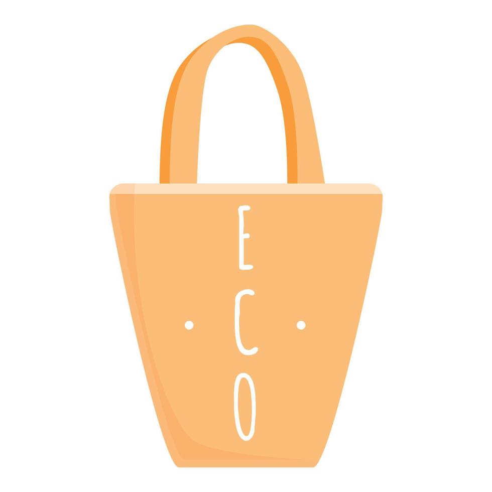 affär eco väska ikon, tecknad serie stil vektor