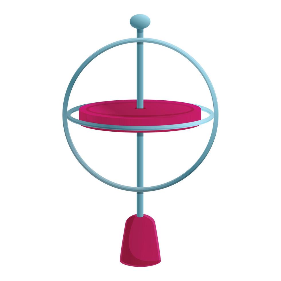 Achse Gyroskop-Symbol, Cartoon-Stil vektor