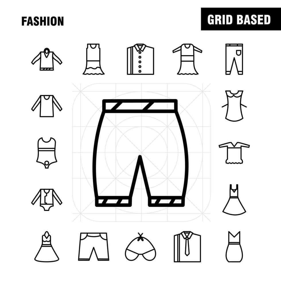 Fashion-Line-Icons für Infografiken Mobile Uxui-Kit und Druckdesign umfassen Regenschirmregen Regenwetter Nail Art Design Nagelkollektion Modernes Infografik-Logo und Piktogramm Vecto vektor