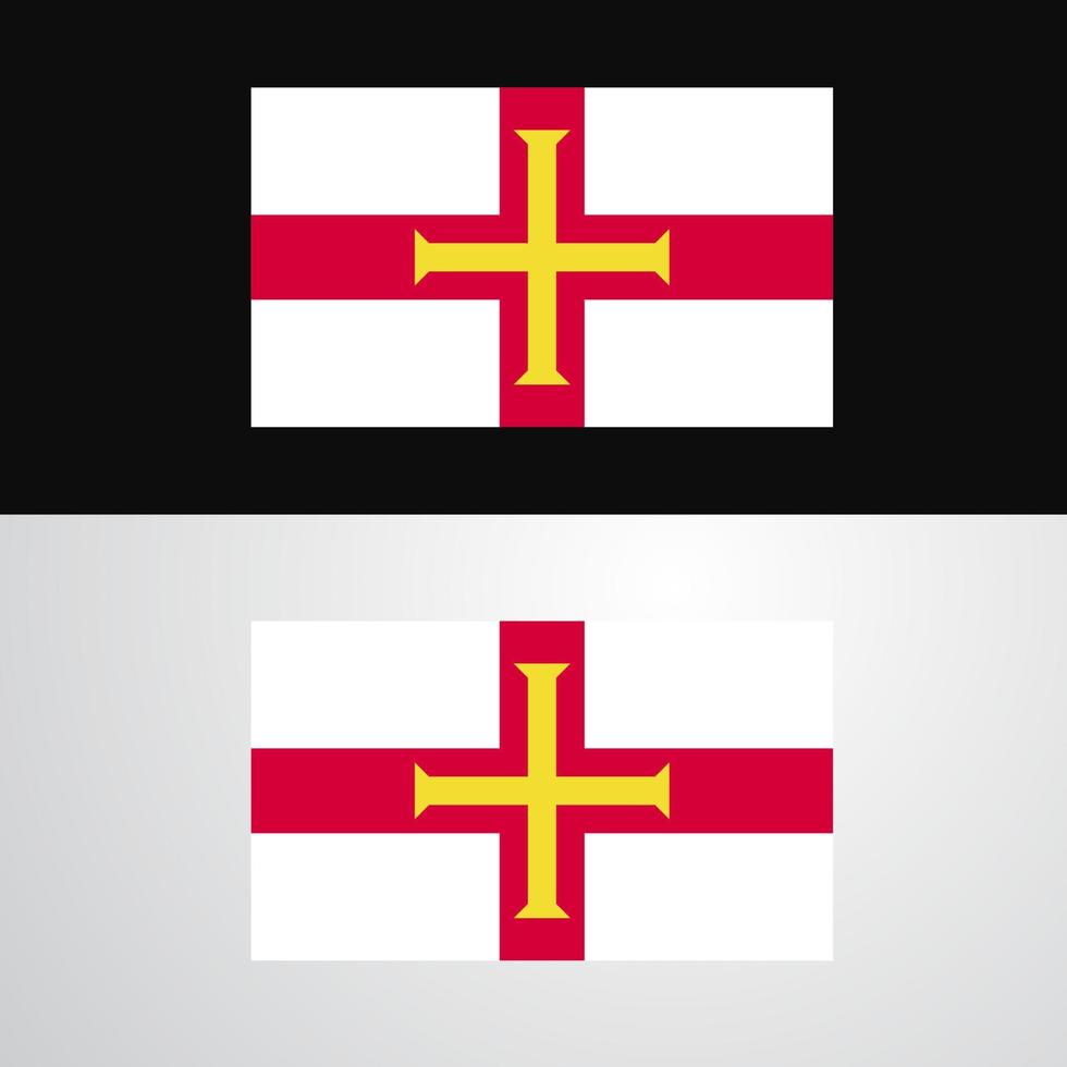 Guernsey-Flaggen-Banner-Design vektor