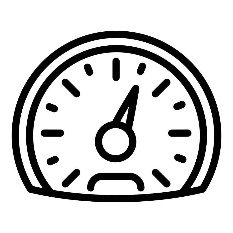 Tachometer-Symbol, Umrissstil vektor