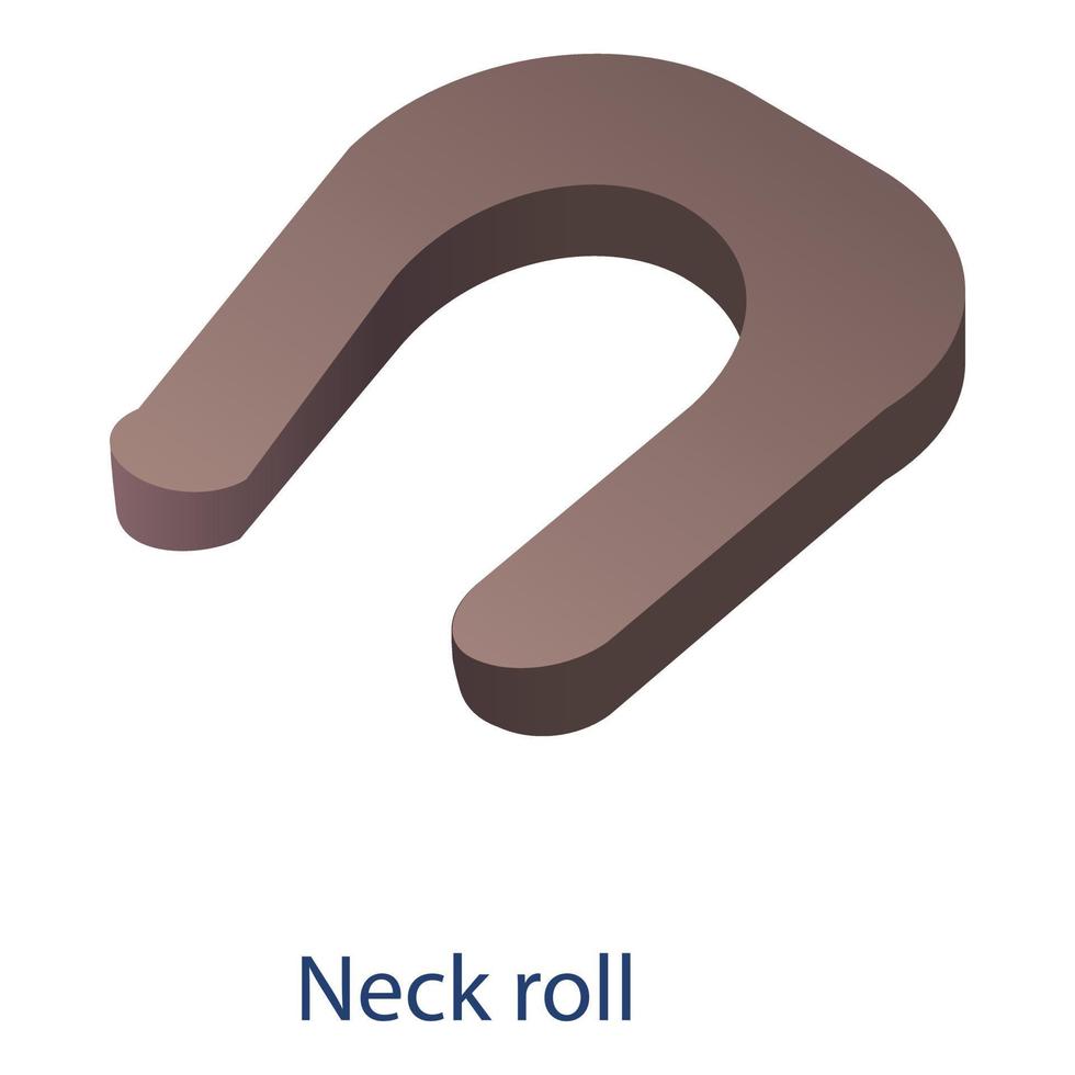 Sport-Nackenrolle-Symbol, isometrischer Stil vektor