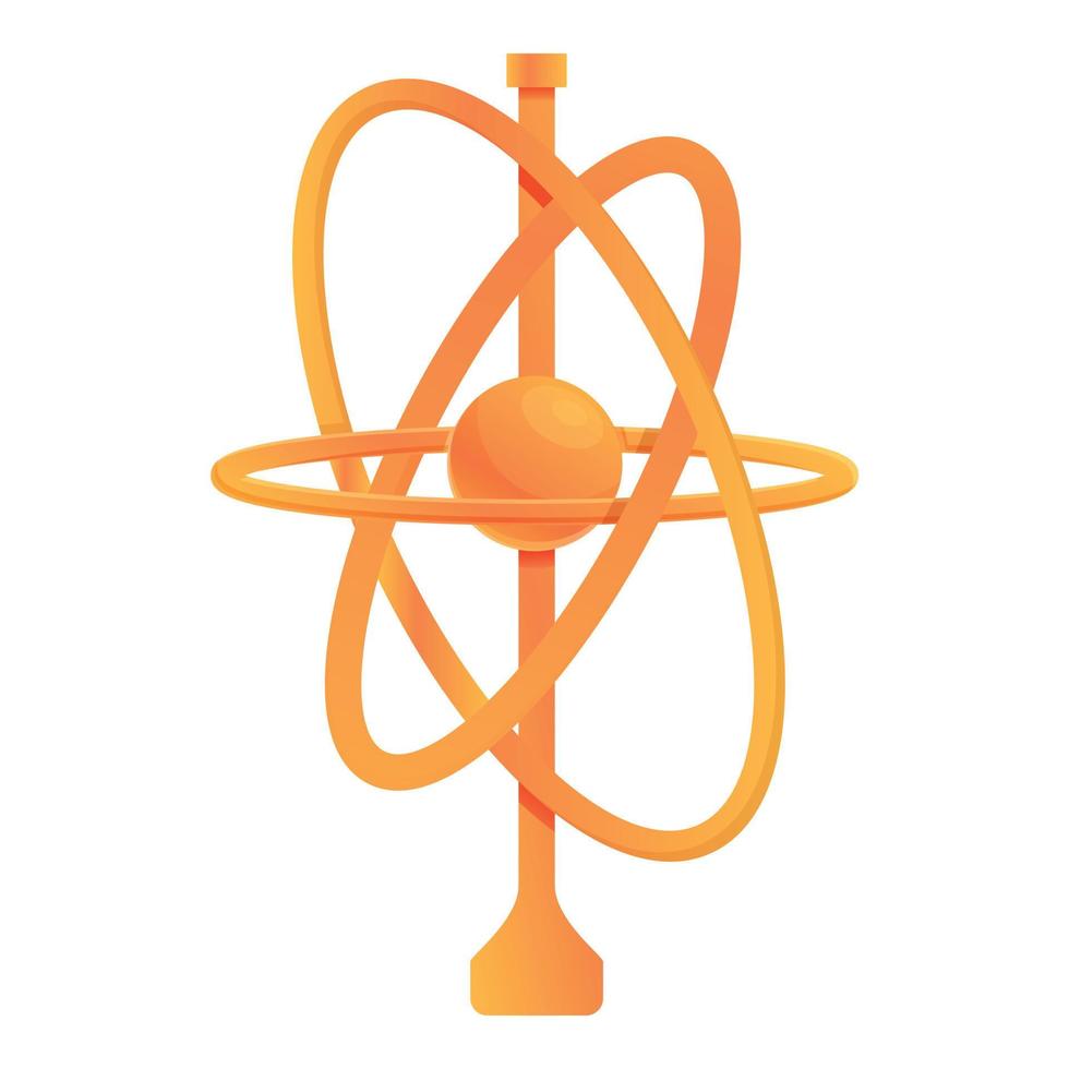 modern gyroskop ikon, tecknad serie stil vektor