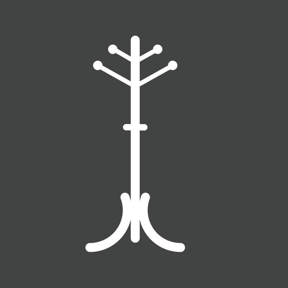 Stand Glyphe invertiertes Symbol vektor