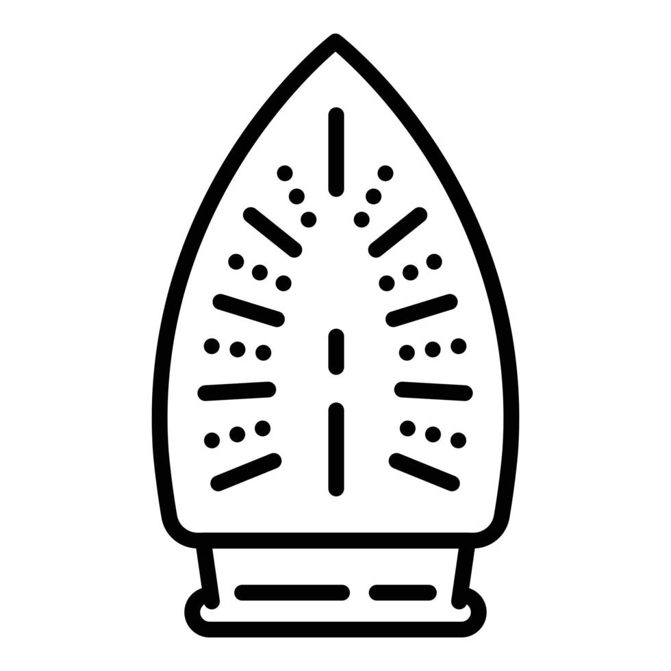 Flacheisen-Symbol, Umrissstil vektor