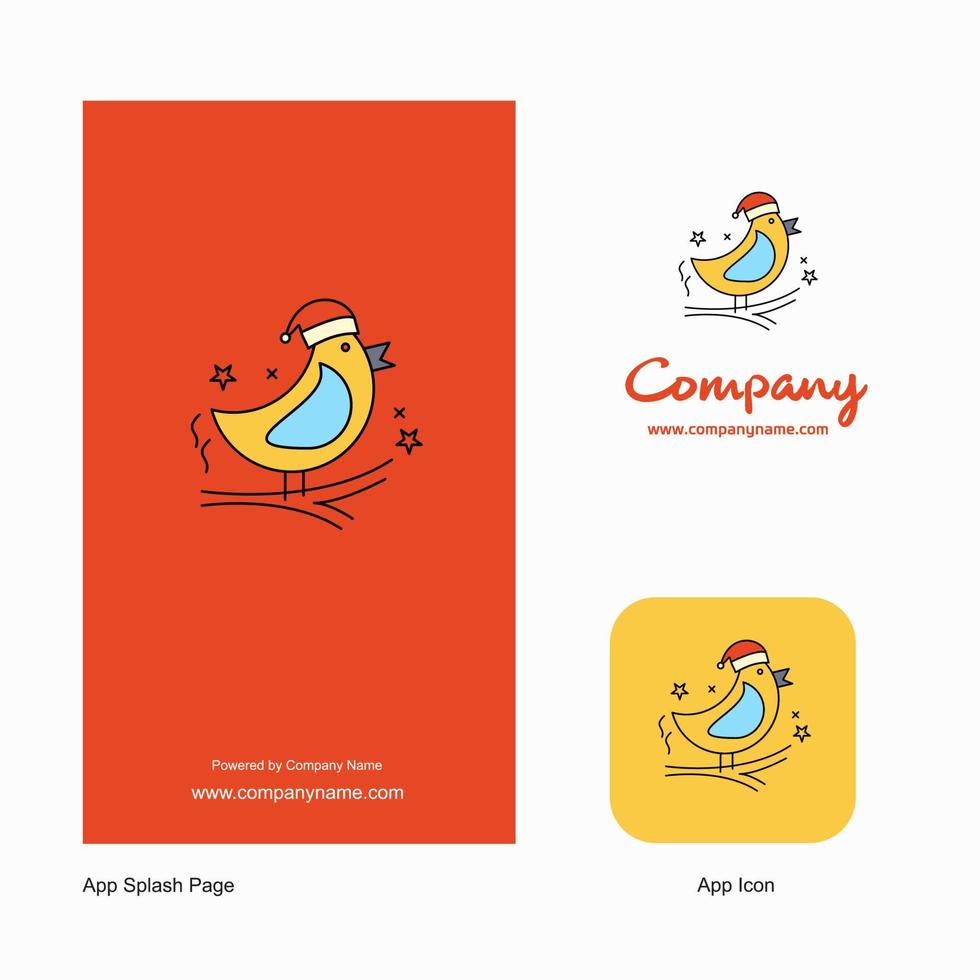jul kaka företag logotyp app ikon och stänk sida design kreativ företag app design element vektor