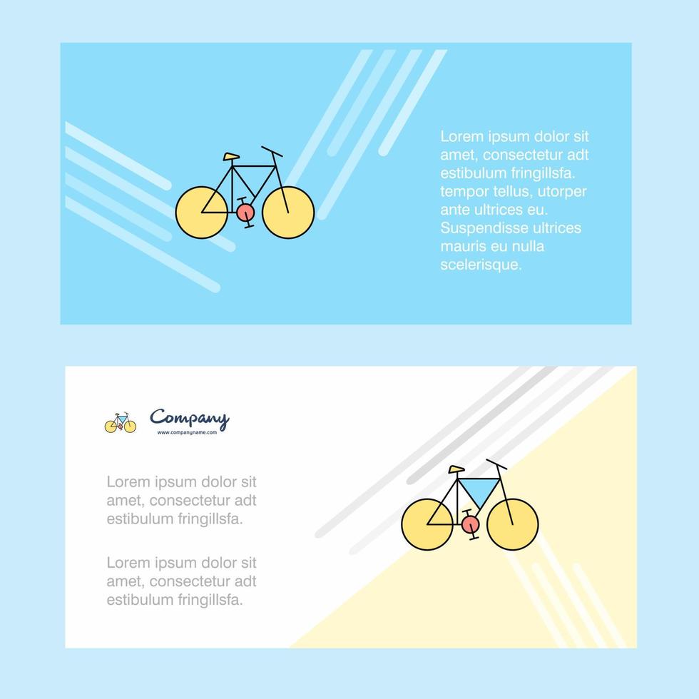 cykel abstrakt företags- företag baner mall horisontell reklam företag baner vektor