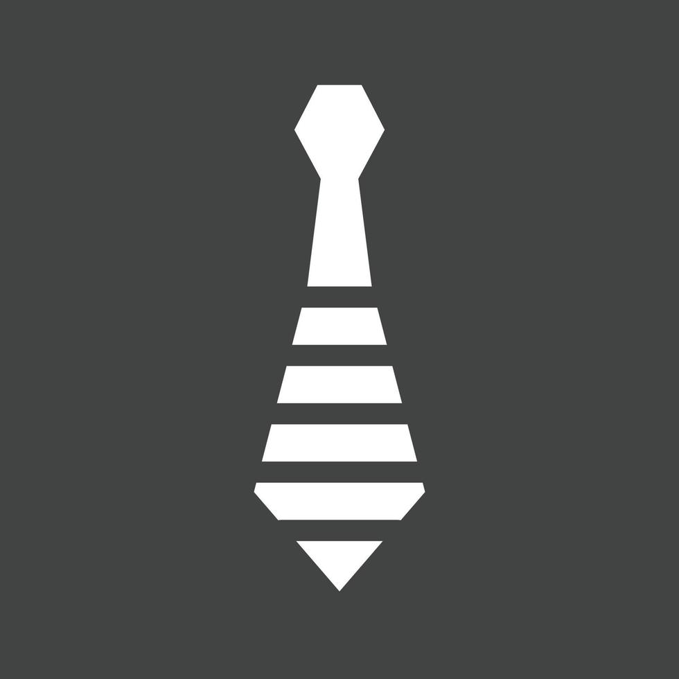 Krawatte Glyphe umgekehrtes Symbol vektor