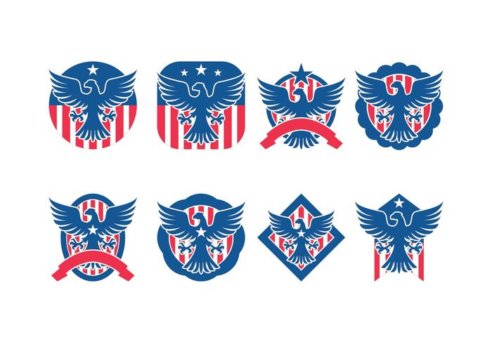 Eagle Seal Badge Vector Pack