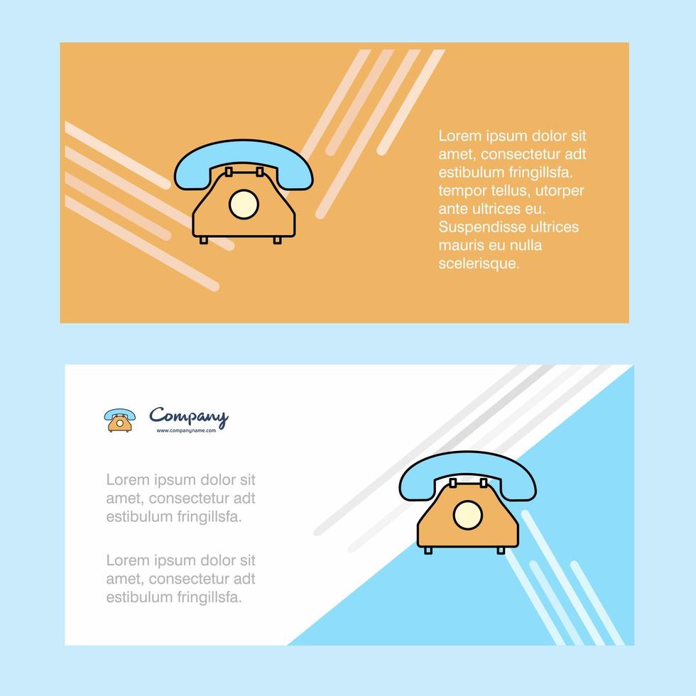 telefon abstrakt företags- företag baner mall horisontell reklam företag baner vektor