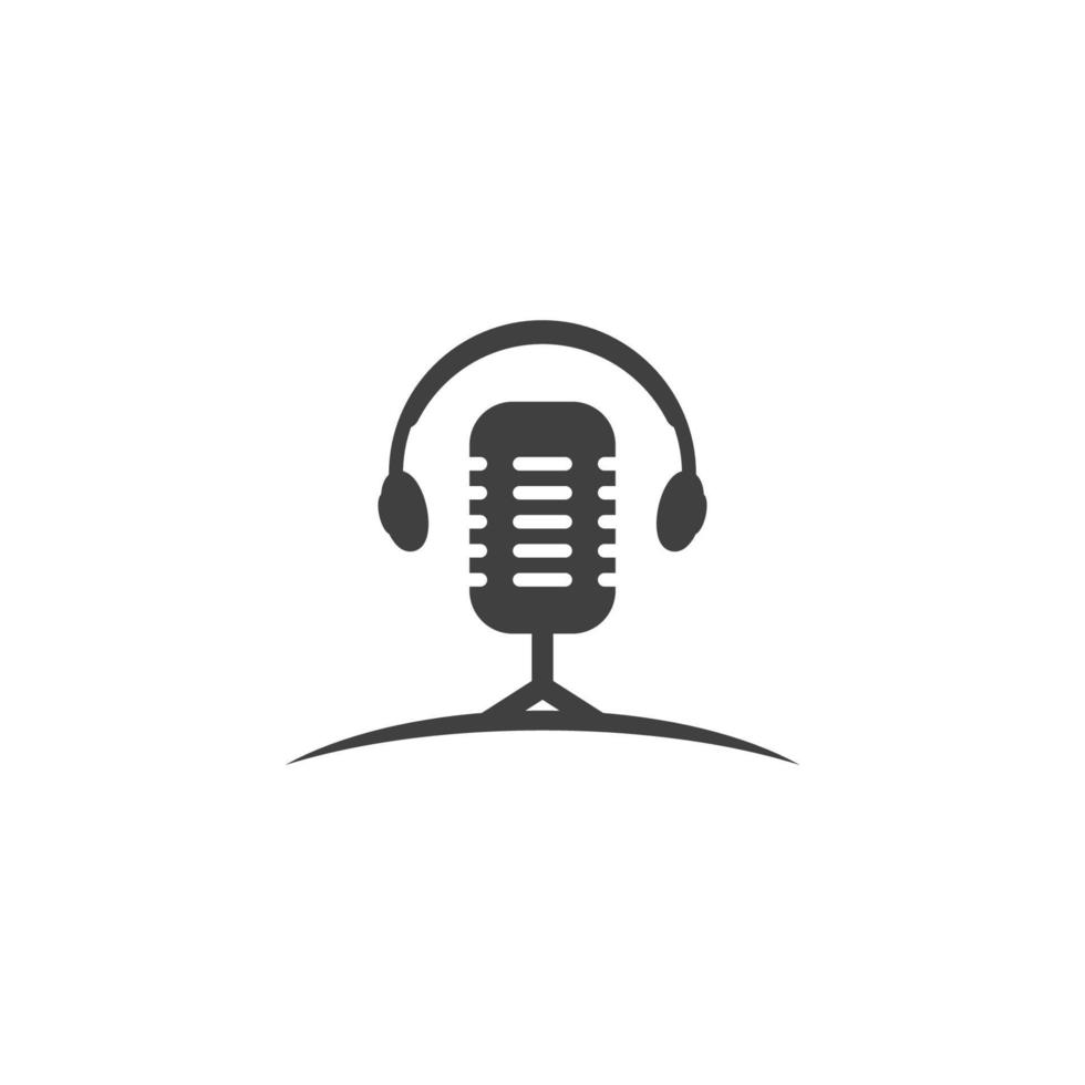 Podcast-Vektor-Icon-Design-Illustration vektor