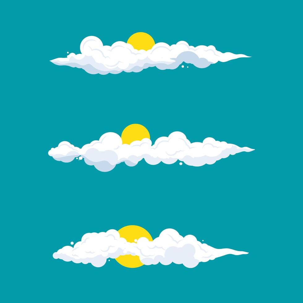 moln tecknad vektor design illustration