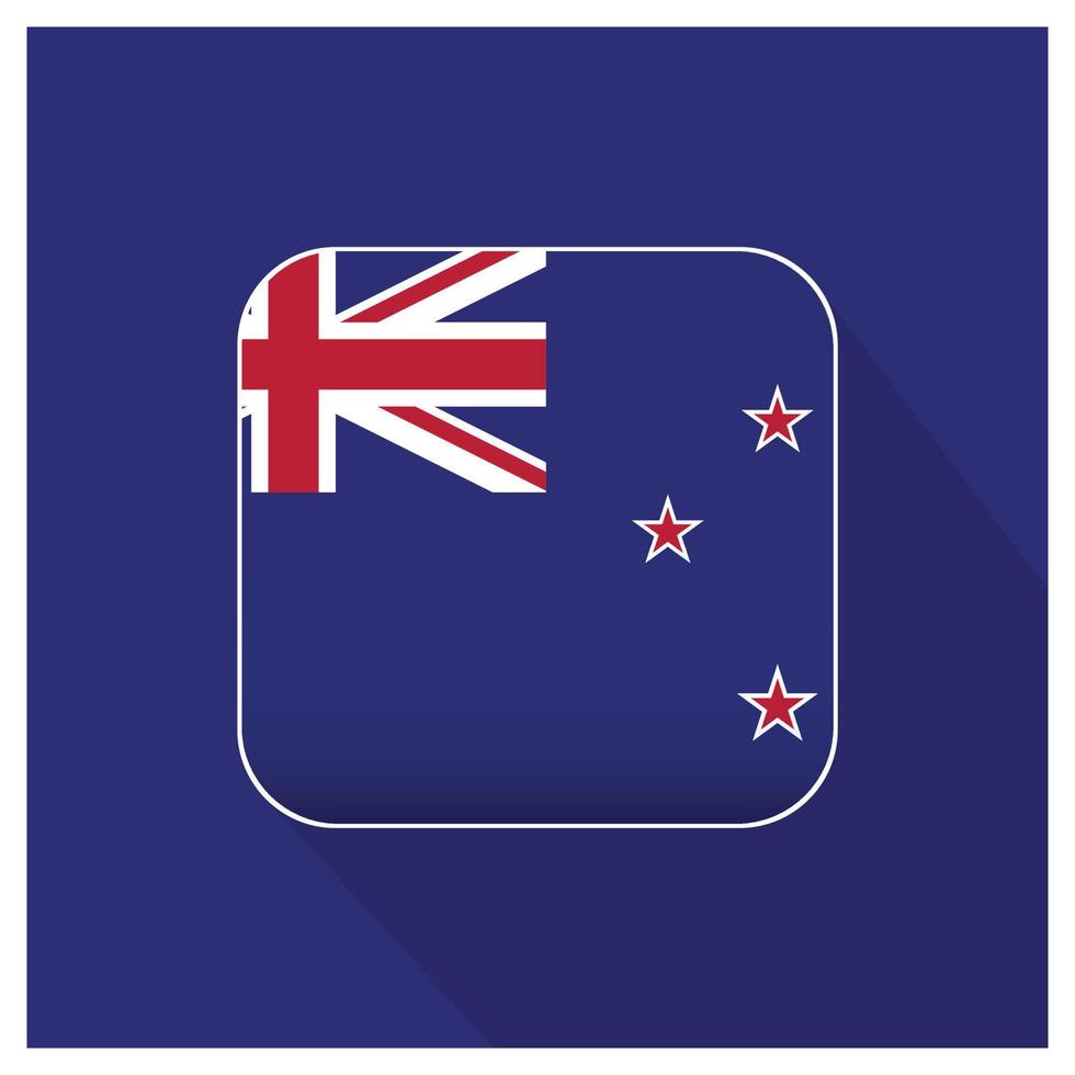 Designvektor der neuseeländischen Flagge vektor