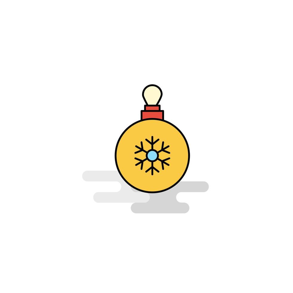 platt jul bollar ikon vektor