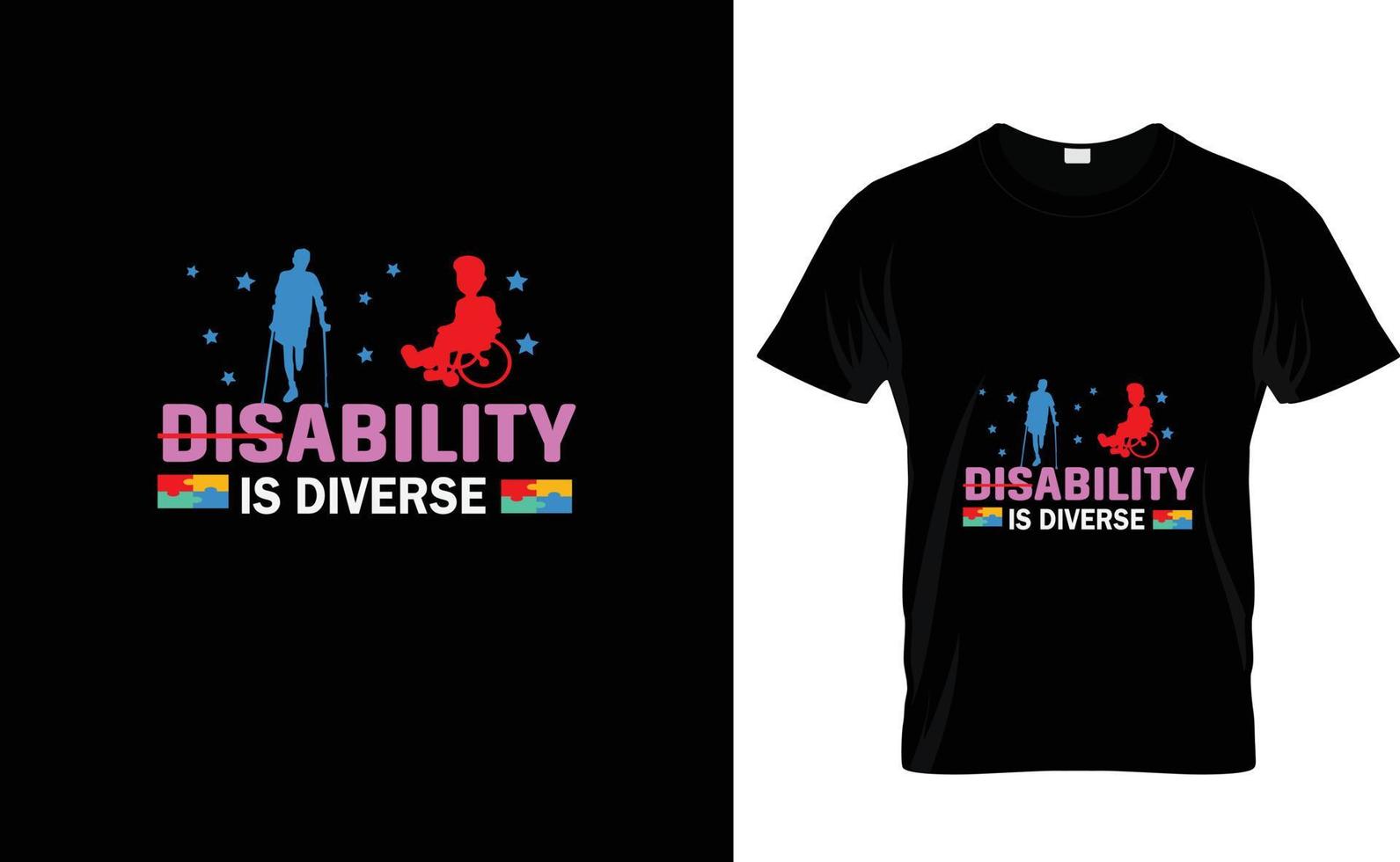 Behinderung ist… kundenspezifisches T-Shirt vektor