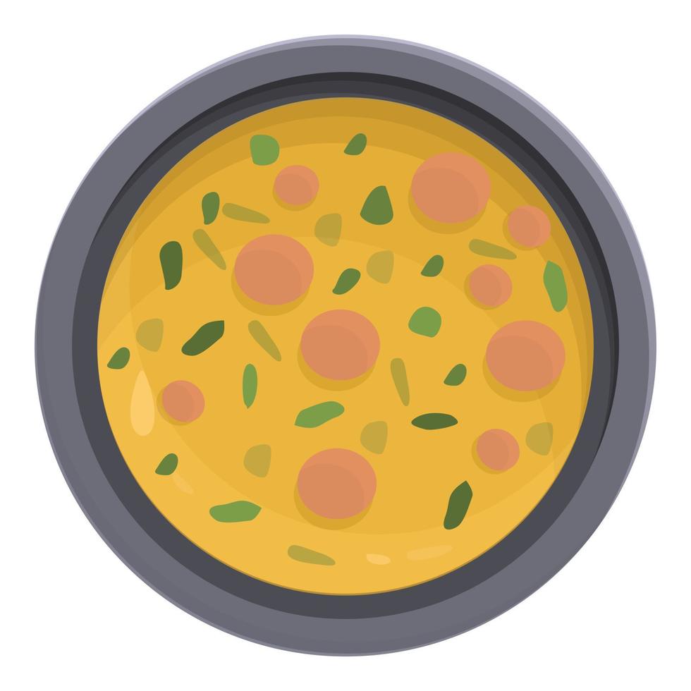 korv soppa ikon tecknad serie vektor. kök mat vektor