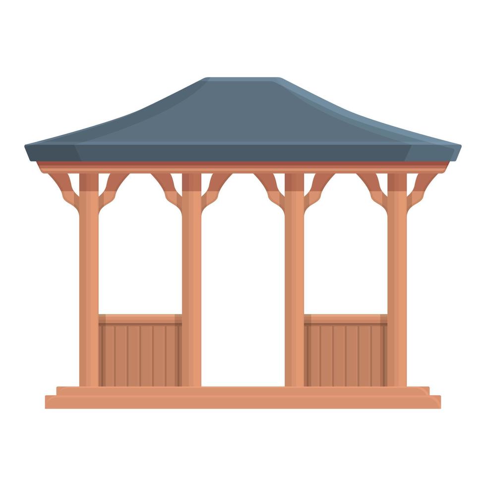 Pavillon-Symbol Cartoon-Vektor. Pergola-Haus vektor