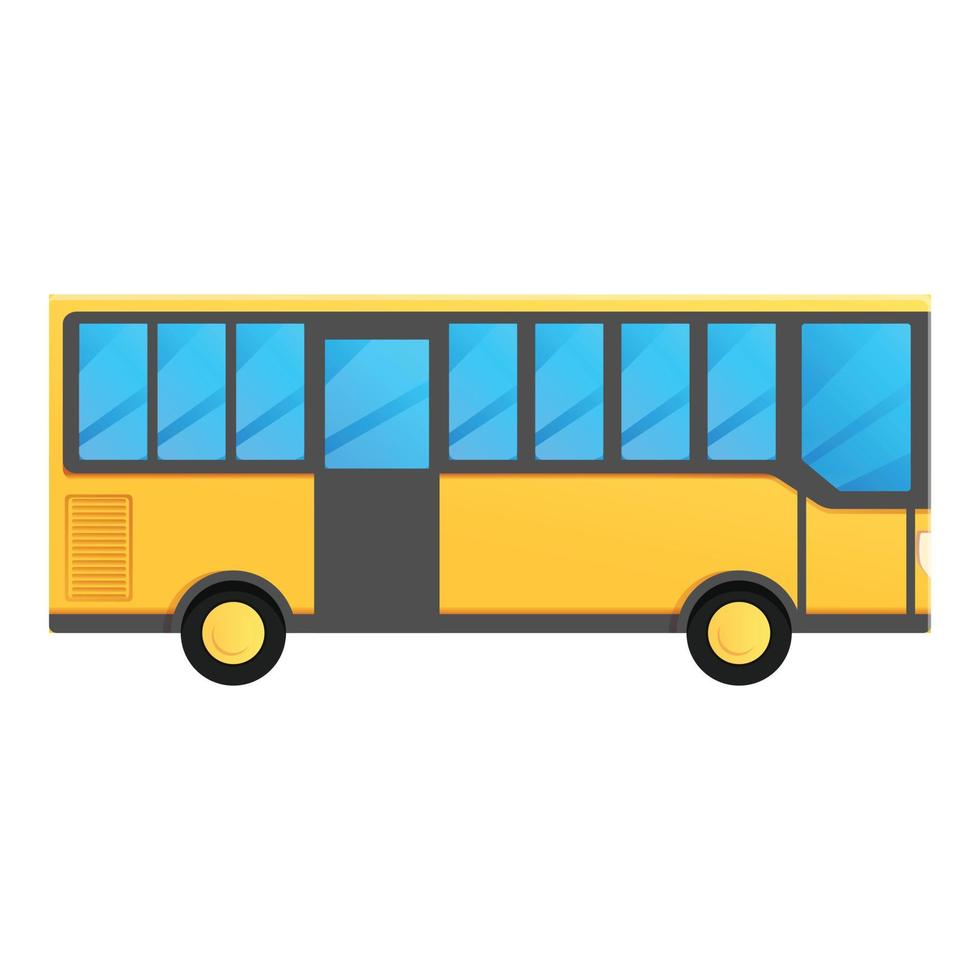 buss ikon, tecknad serie stil vektor