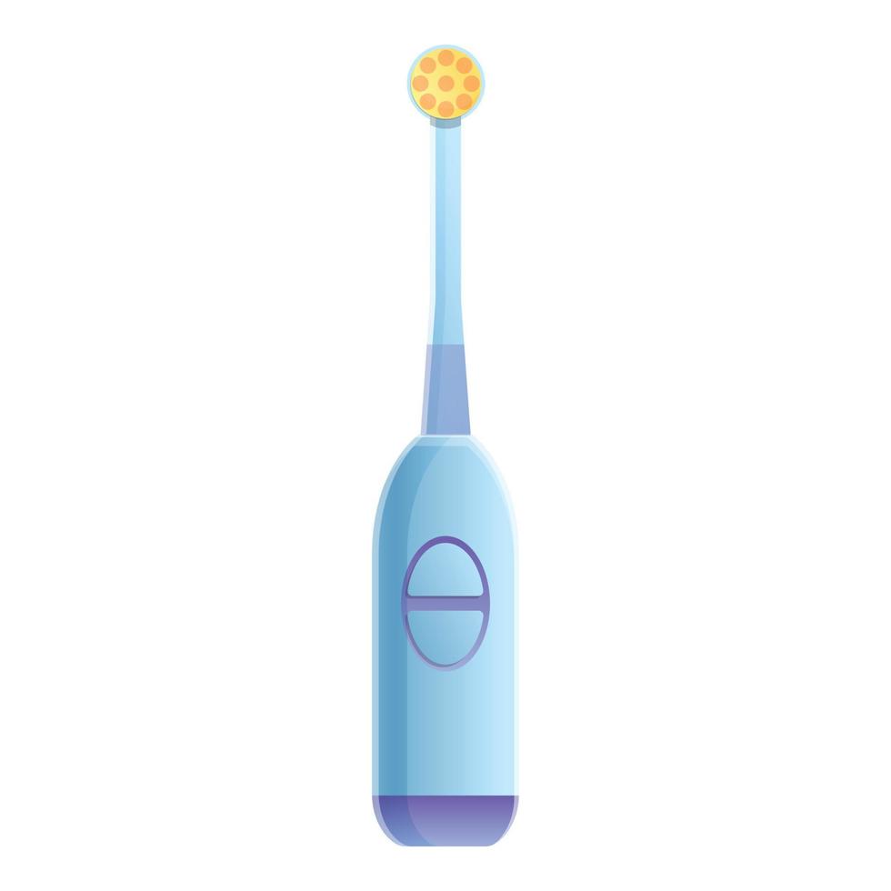 Mund elektrische Zahnbürste Symbol, Cartoon-Stil vektor